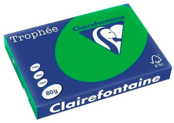 Q-connect Trophee kopieringspapper A3 80g starkt grönt 500 ark